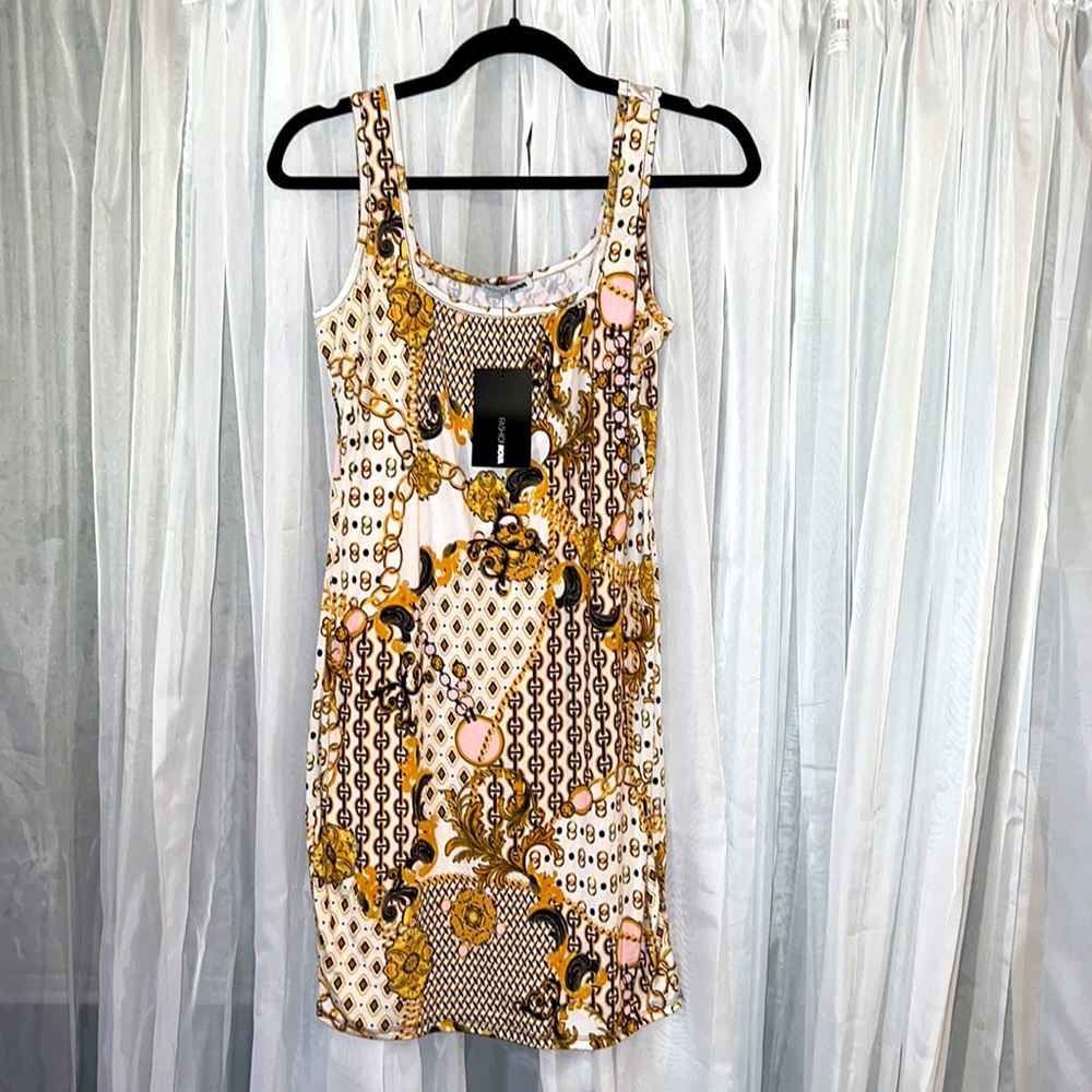 Fancy girl printed mini dress XL